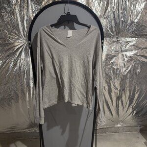 Project Social Grey Long Sleeve Top Womens Size S Soft Casual Lightweight Shirt